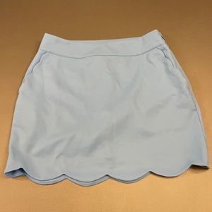 Vineyard Vines scallop cut baby blue golf skirt!
